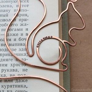 Personalized Wire Bookmark, Paperclip, Rabbit, Gift for Booklover, for ...
