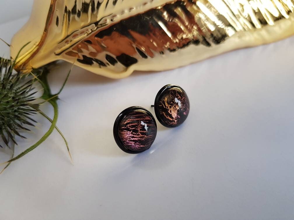 Studs caramel dream black fake plugs fake plugs black | Etsy