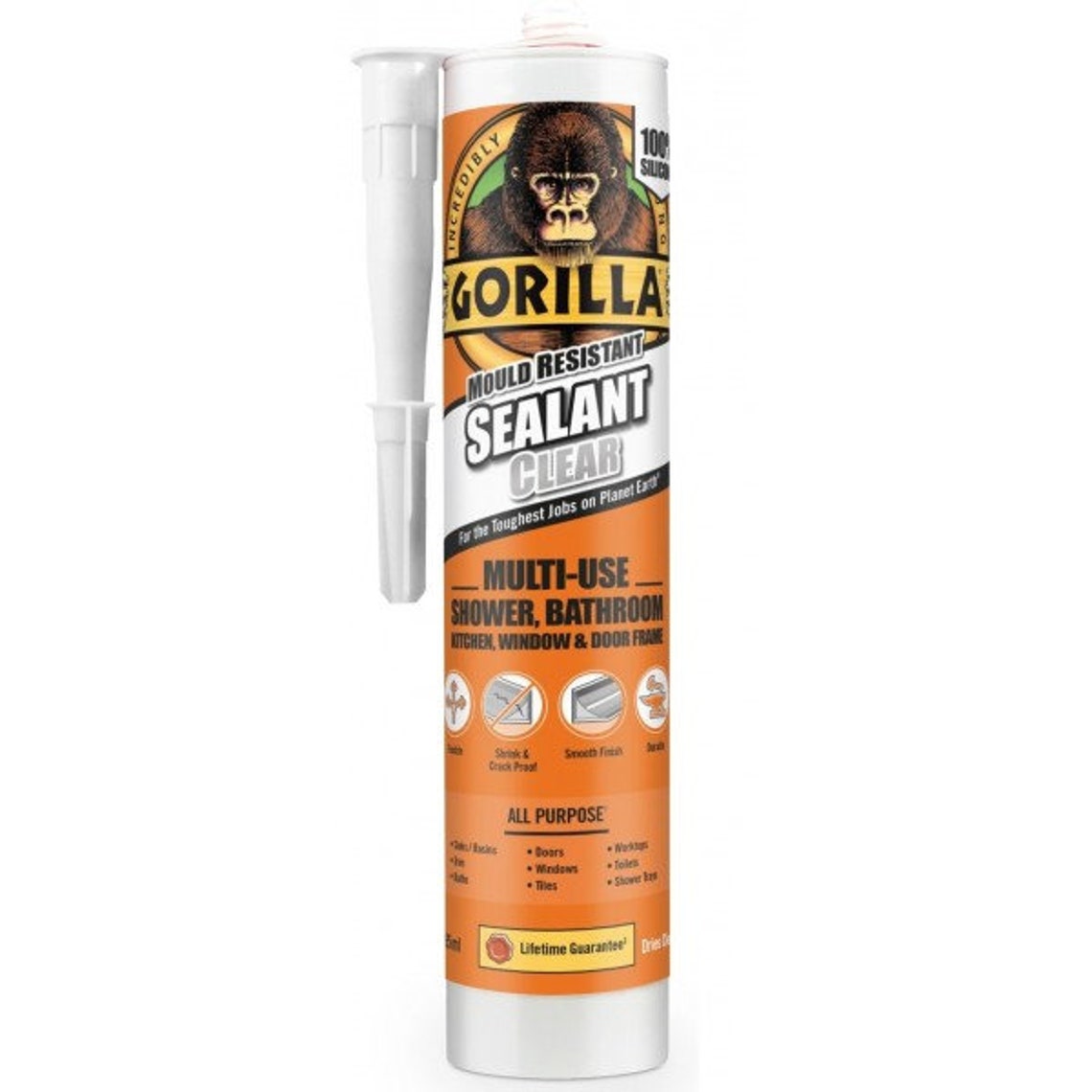 Gorilla Clear Silicone Sealant 295ml Free UK Delivery Etsy