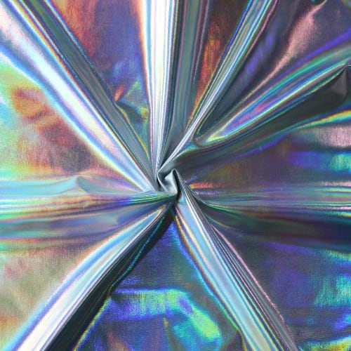 Rainbow Sparkle W/hologram Foil 4-way Stretch Fabric Nylon - Etsy
