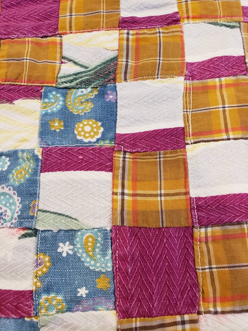 Vintage Doll Quilt 1940s fabrics