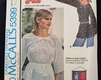 NEW LOOK Sewing Pattern Blouse Tops Peasant Boho manches variations 8-20 6432 