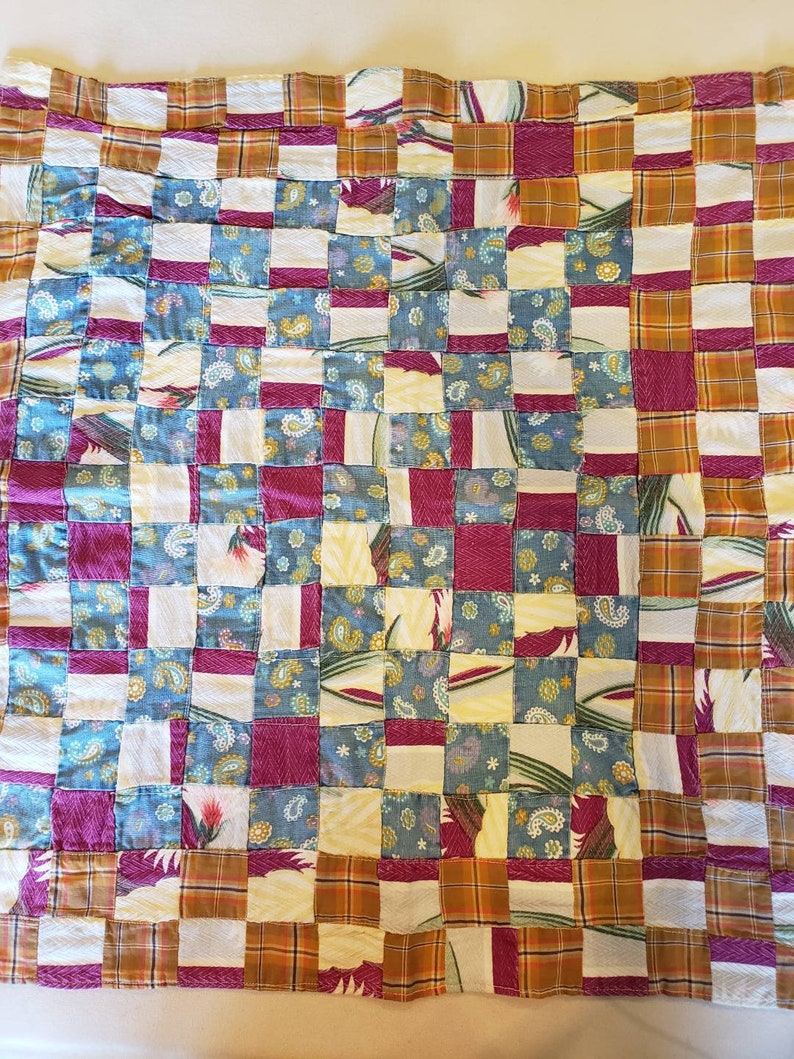 Vintage Doll Quilt 1940s fabrics