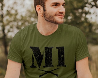 M1 Garand T-Shirt / Gun Lover TShirt / WWII Gun Enthusiast Shirt / Rifle Hunting Tee / 2nd Amendment Long Sleeve /Antique Gun Collector Gift