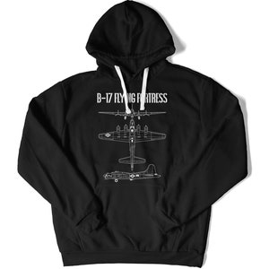 B-17 T-shirt schématique / Forteresse volante TShirt / WW2 Chemise d’ancien combattant militaire / Pilote de bombardier B17 de la Seconde Guerre mondiale Tee à manches longues / Cadeau de la Journée des anciens combattants image 7