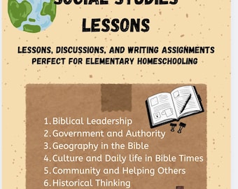 50 Bibelbasierte Sozialkunde Stunden für den Hausunterricht (printable)