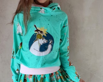 Die Schule der magischen Tiere, Hoodie aus Jersey, mit Wickelkapuze  für Mädchen und Kinder, Babys ab 92-146