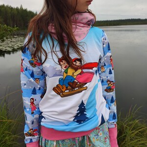 Heidi, Hoodie mit  aus Sommersweat, für Mädchen und Jungen, Kinder, Babys ab 98-146