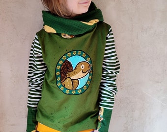 Die Schule der magischen Tiere, Henrietta, der Schildkröte Hoodie, Benni, aus Sommersweat, mit Wickelkapuze , ab 92-152