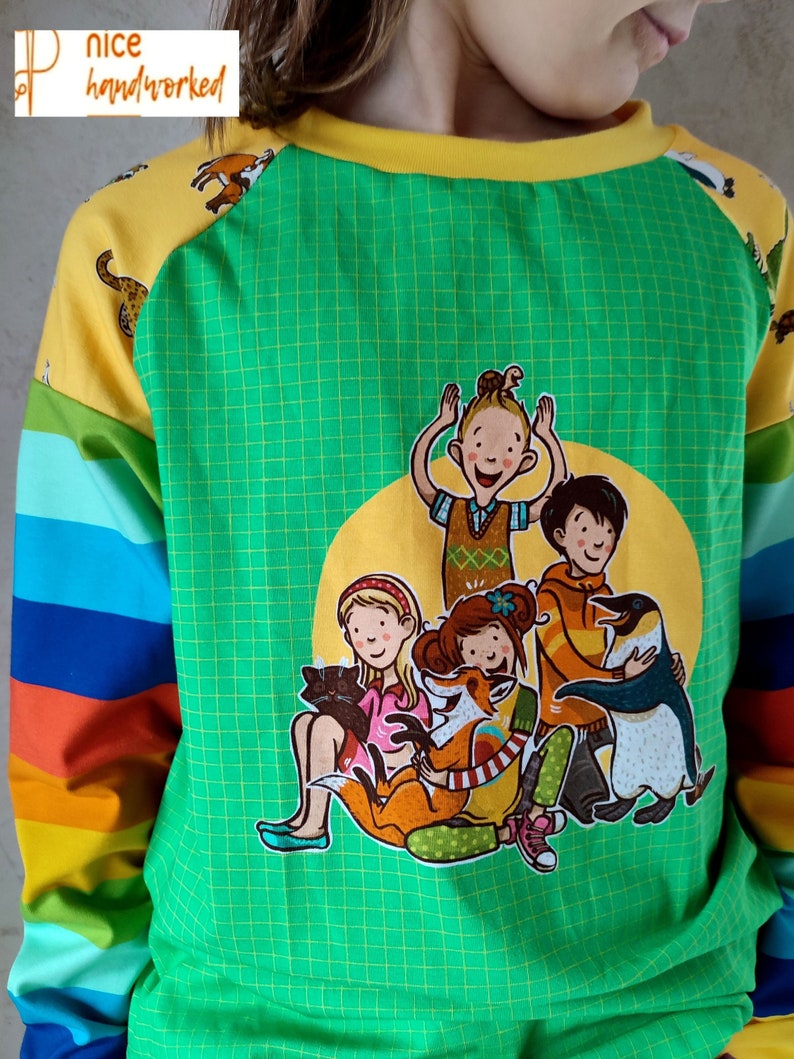 Die Schule der magischen Tiere, Regenbogen, Jersey-Pullover, für Mädchen und Jungen, Kinder, Babys ab 98-146 Bild 1