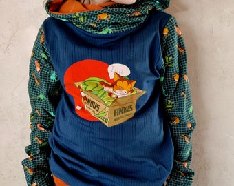 Findus und Pettersson, Hoodie aus Jersey, Sweatshirt  für Mädchen und Jungen, Kinder, Babys ab 110-140