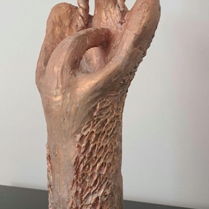Keramik-Frauenskulptur, Geschenk, Dekoration, Statue „Tiefe des Herzens“