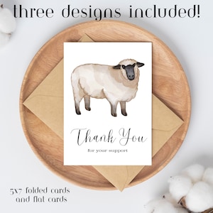 Imprimible 4-H Feria Animal Mostrando Gracias por su tarjeta de apoyo Ovejas mostrando Ovejas DESCARGA INSTANTE Comprador de ganado Comercialización de ovejas