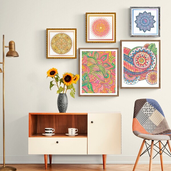 Bright Yellow Art Etsy