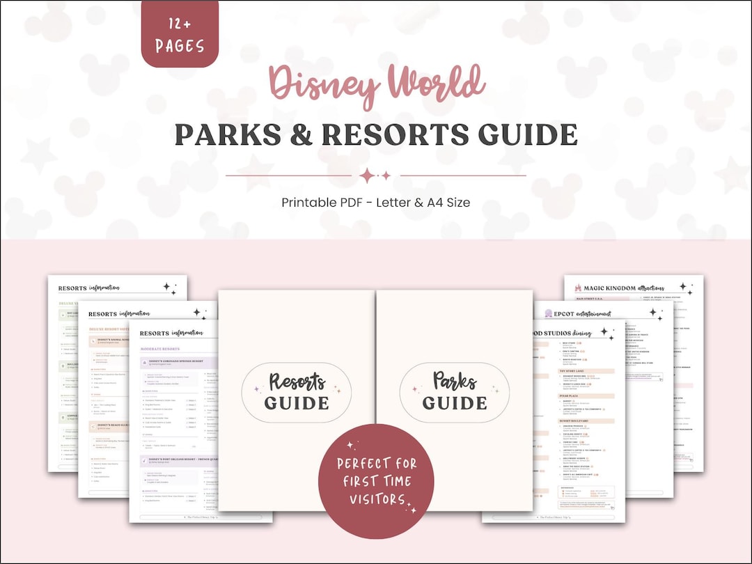 Disney Guide.pdf Disney World Parks & Resorts Guide | Printable PDF (A4 + US Letter ...