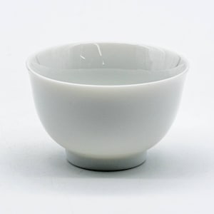 Japanische Teetasse - Weißes Porzellan Mino-yaki Yunomi - 60ml