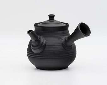 Japanese Kyusu - 村越風月 Murakoshi Fugetsu - Sujihiki Tokoname-yaki Kokudei Teapot - 270ml