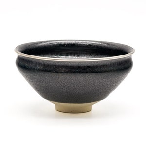 Japanese Matcha Bowl - 田中香泉 Tanaka Kōsen - Kyo-yaki Tenmoku Chawan - 270ml