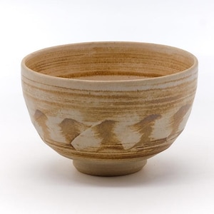Japanese Matcha Bowl - Abstract Desert Swirl Chawan - 500ml