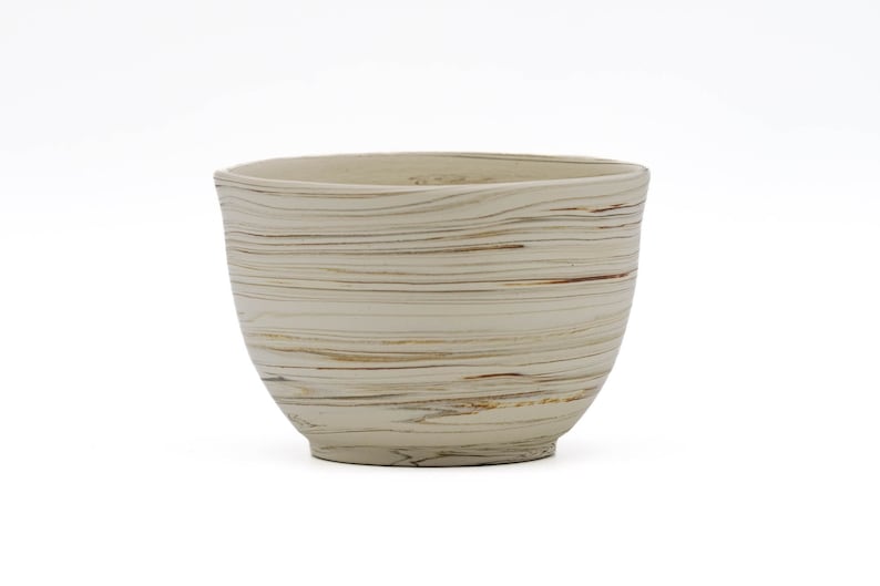 Kenji Kiln Nerikomi Tokoname-yaki Yunomi Teacup - Thumbnail 5