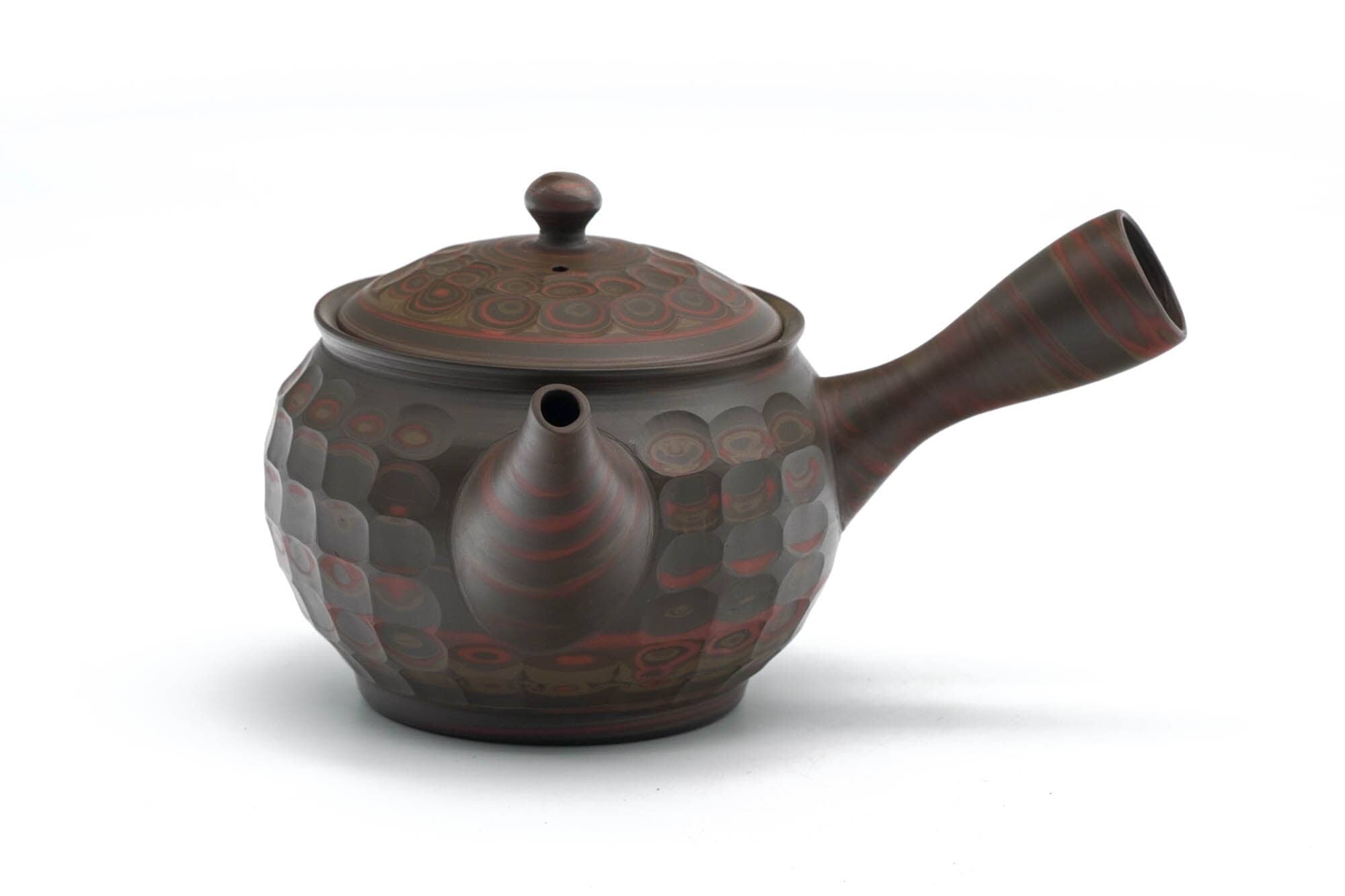 常滑焼 急須 友仙 丸練込 網目カット - メルカリ