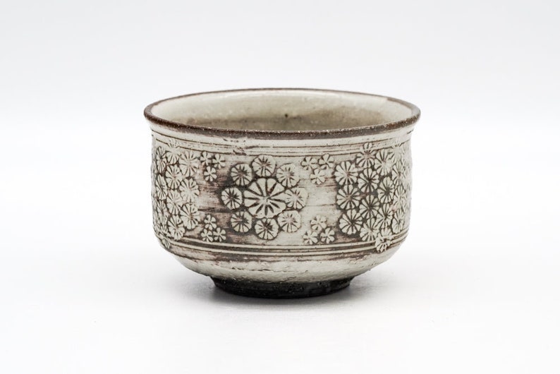Floral Kohiki Mishima Yunomi - Thumbnail 4