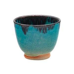 Japanese Teacup - 前川淳蔵 Junzō Maekawa - Turquoise Yunomi - 200ml