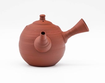 急須 - 村越風月 村越風月 - 筋引常滑焼 赤朱泥急須 - 250ml - Etsy 日本