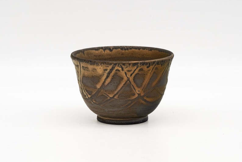 Tezumi Kurokinsai Kiyomizu Yunomi Teacup - Thumbnail 2