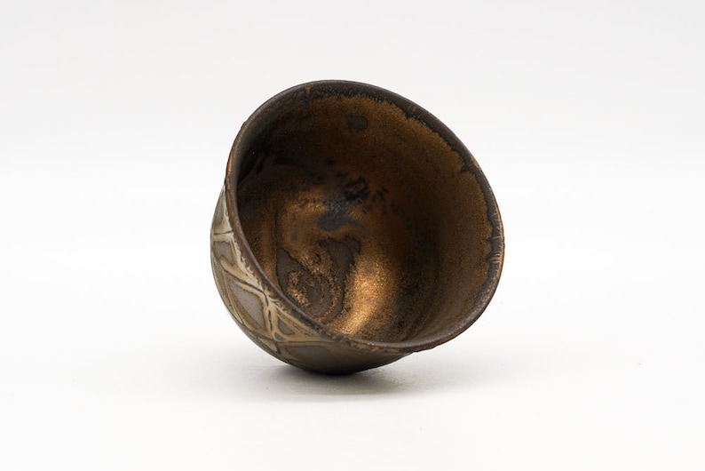 Tezumi Kurokinsai Kiyomizu Yunomi Teacup - Thumbnail 3