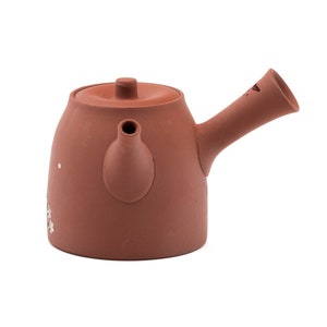 Japanese Kyusu - 都築青峰 Tsuzuki Seihō - Sakura Shudei Tokoname Teapot - 200ml image 3