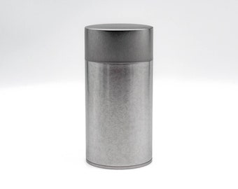 Japanese Chazutsu - 江東堂 Kotodo - Silver Metal Tea Canister - 200g