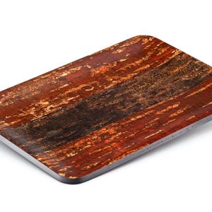 Japanese Rectangular Tray - Tomioka - Striped Wooden Cherry Bark Naga-bon