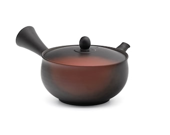 Japanese Kyusu - 岩瀬弘二 Iwase Kōji - Black Red Yōhen Tokoname-yaki Teapot - 250ml