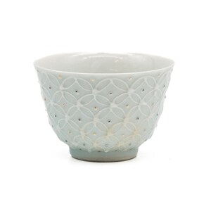 Japanese Teacup - 高島 慎一 Takashima Shinichi - Icchin Shippo Kiyomizu Yunomi - 90ml