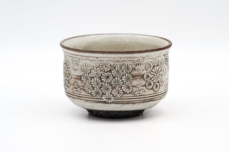 Floral Kohiki Mishima Yunomi - Thumbnail 3