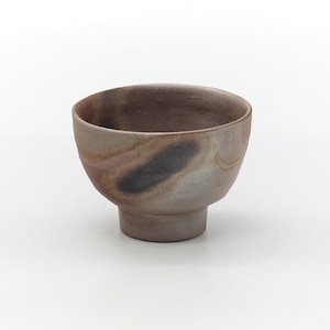 Japanische Teetasse - Abstrakt Bizen Yunomi - 110ml