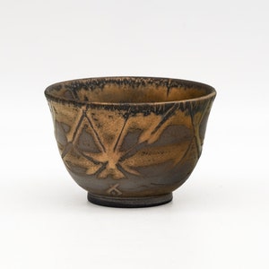 Japanische Teetasse -     „ Kurokawa Masaki ” – Kurokinsai Kiyomizu Yunomi - 100ml