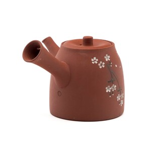 Japanese Kyusu - 都築青峰 Tsuzuki Seihō - Sakura Shudei Tokoname Teapot - 200ml image 5