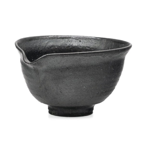 Bol à Matcha Japonais - 菅原顕悟 Kengo Sugawara - Chawan Verseur Noir Mat - 150ml