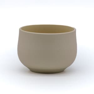 Japanische Teetasse - Japanische Teetasse - 陶bezug Tosen Kiln - Mattweißer Yunomi - 120ml