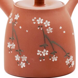 Japanese Kyusu - 都築青峰 Tsuzuki Seihō - Sakura Shudei Tokoname Teapot - 200ml image 9