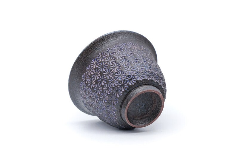 Igura Toshiya Ao-Mishima Kiyomizu Yunomi Teacup - Thumbnail 5
