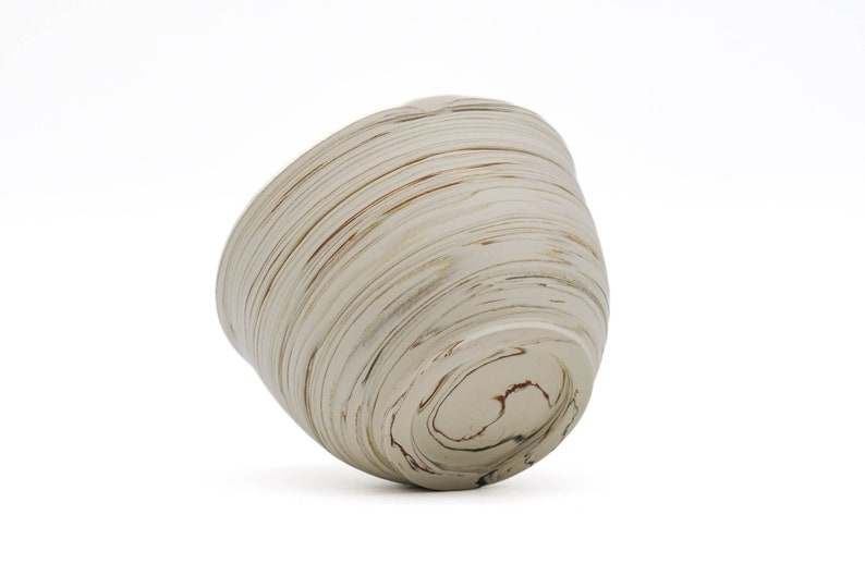 Kenji Kiln Nerikomi Tokoname-yaki Yunomi Teacup - Thumbnail 3