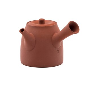Japanese Kyusu - 都築青峰 Tsuzuki Seihō - Sakura Shudei Tokoname Teapot - 200ml image 4