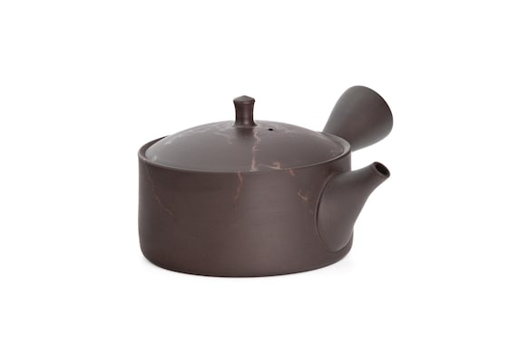 Japanese Kyusu - 玉光 Gyokko Kiln - Benishibori Brown Tokoname-yaki Teapot - 200ml