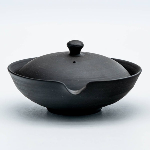 Shiboridashi giapponese - 玉光 Gyokko Kiln - Teiera Kokudei Tokoname-yaki nera - 30-50ml