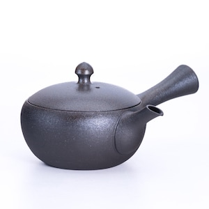 Kyusu japonés - 澤田朋大 Sawada Tomohiro - Tetera Tokoname-yaki metálica negra-marrón - 160 ml