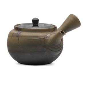Japanese Kyusu - 白山 Hakusan - Black Yellow Mogake Tokoname Teapot - 230ml