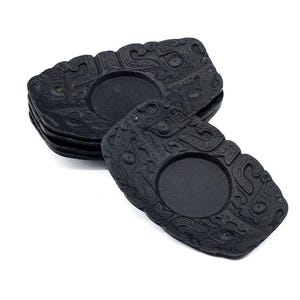 日本の茶托 - 鋳鉄製ティーソーサー 5 個セット